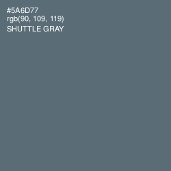 #5A6D77 - Shuttle Gray Color Image
